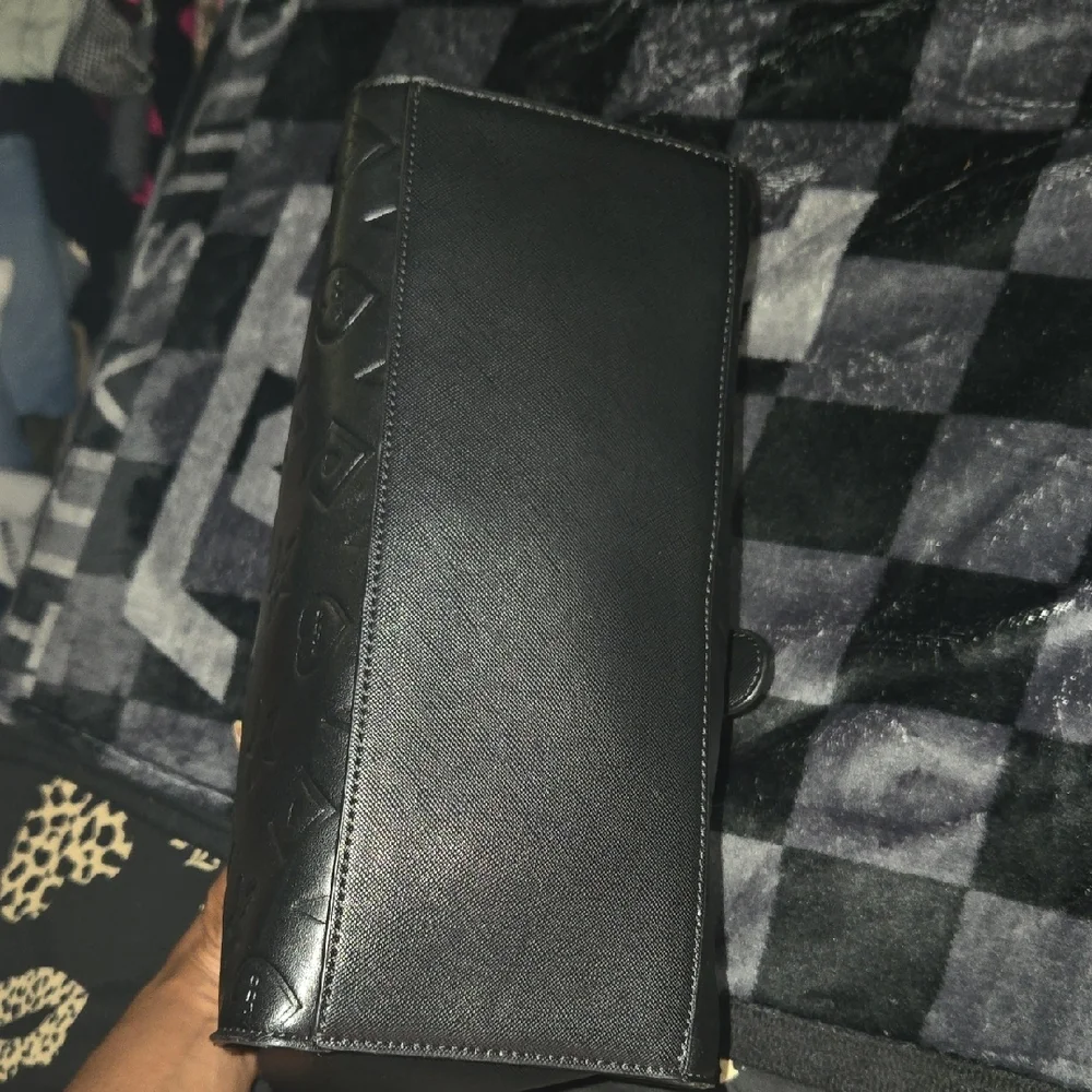 Aldo Black Satchel with Embossed Design - Picture 6 of 10